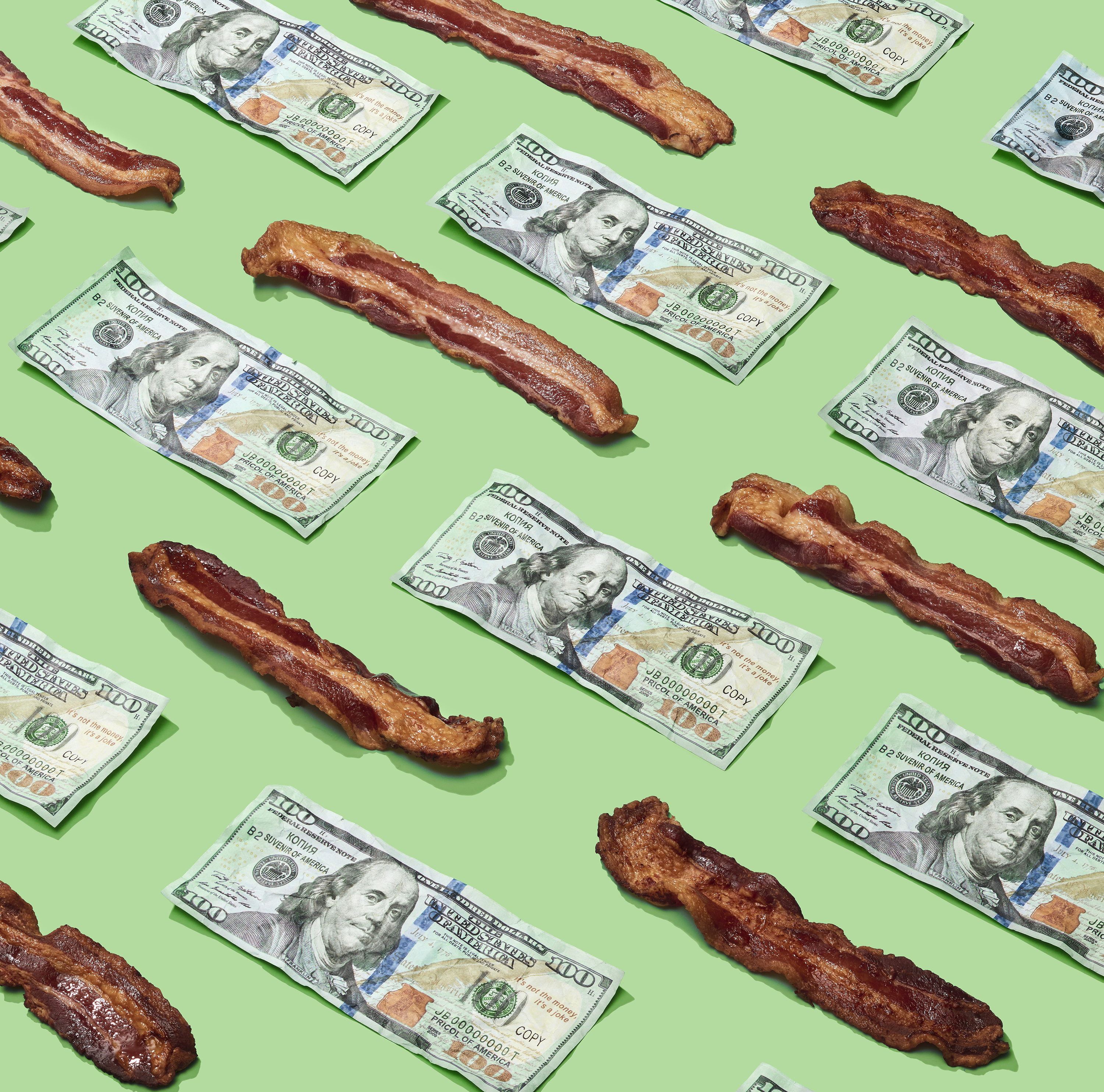 BACON MONEY TILE 8679