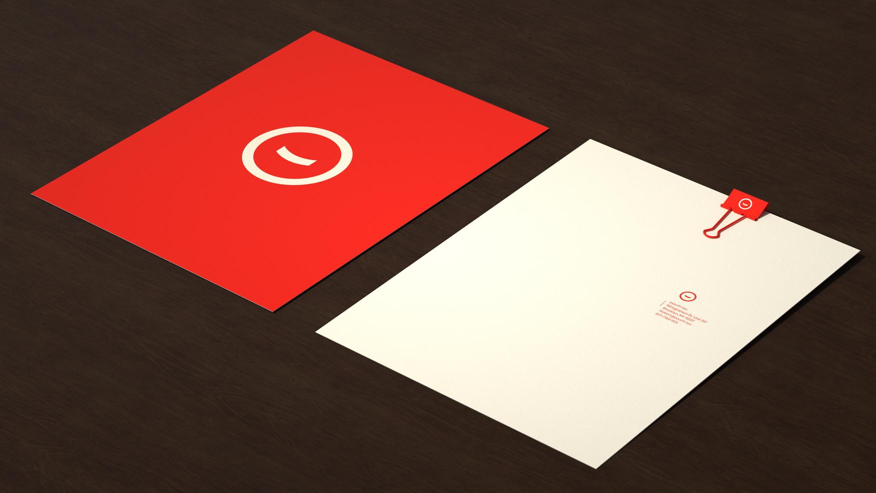 Pouch mockup letter head