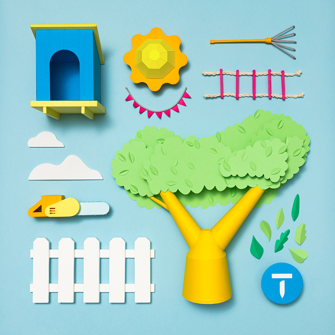 Thumbtack Treehouse Flatlay